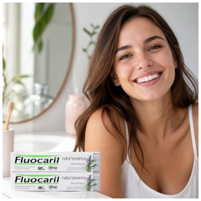 Fluocaril Natur'Essence Dentifrice Blancheur Bi-Fluoré Lot de 2 x 75 ml