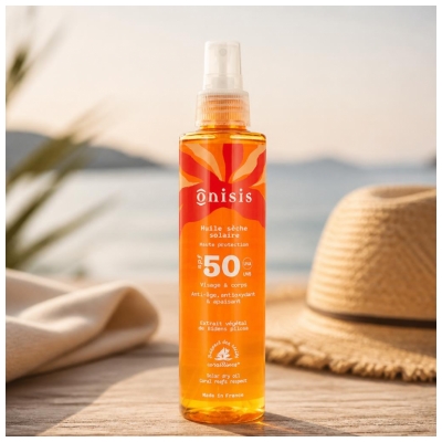 Onisis Kuiva Aurinkoöljy Korkea Suoja SPF50 200 ml