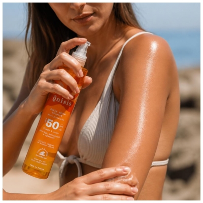 Onisis Ulei Uscat Solar cu Protecție Înaltă SPF50 200 ml