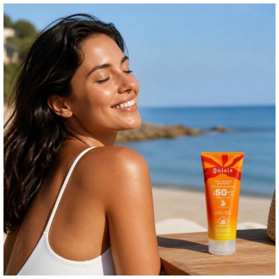 Onisis Nematomas Saulės Pienelis Labai Aukštos Apsaugos SPF50+ 200 ml