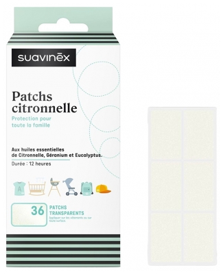 Suavinex Patchs à la Citronnelle 36 Patchs Transparents