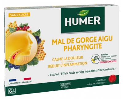 Humer Ostre Zapalenie Gardła Pharyngitis 20 Tabletek