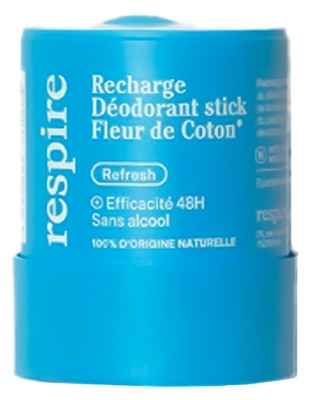 Respire Déodorant Stick Fleur de Coton Recharge Bio 50 g