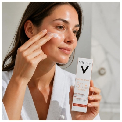 Vichy Capital Soleil 3 w 1 Anti-Aging Pielęgnacja Przeciwutleniająca SPF50 50 ml