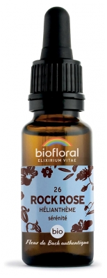 Biofloral Bach Flower Remedies 26 Rock Rose Organic 20 ml