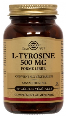 Solgar L-Tyrosine 500 mg 50 Gélules Végétales