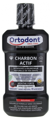 Ortodont Bain de Bouche Charbon Actif 500 ml