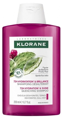 Klorane Hydratation & Brillance - Shampoing Désaltérant au Figuier de Barbarie 200 ml