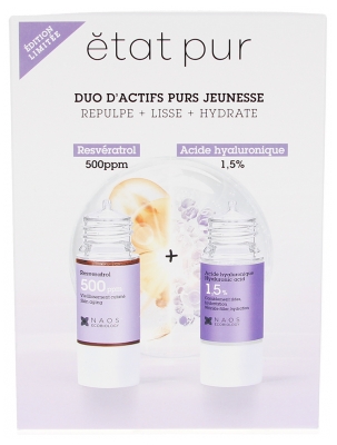 Etat Pur Actif Pur Resvératrol 15 ml + Acide Hyaluronique 15 ml