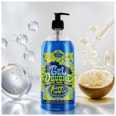 Les Petits Bains de Provence Suihkugeeli Bergamotti & Orvokki 1 L