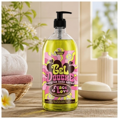 Gel de Duș Vanilie Floare de Portocal 1 L Les Petits Bains de Provence