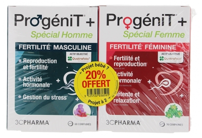 3C Pharma ProgéniT+ 60 Compresse per Uomo + 60 Compresse per Donna