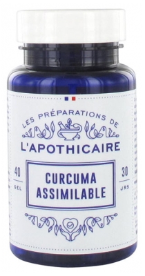 Les Préparations de l'Apothicaire Assimilable Turmeric 40 Capsules