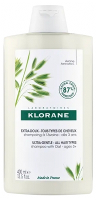 Klorane Extra-Doux - Tous Types de Cheveux Shampoing à l'Avoine 400 ml