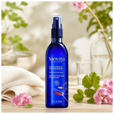 Melvita Organic Geranium Floral Water Spray Bottle 200 ml