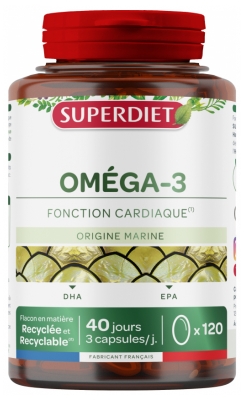 Superdiet Oméga 3 120 Capsules