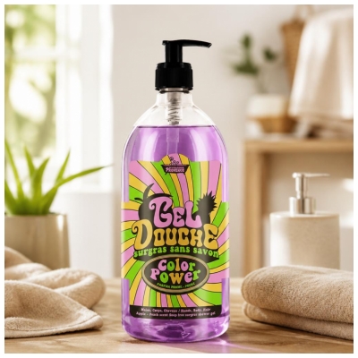 Les Petits Bains de Provence Showergel Æble Fersken 1 L