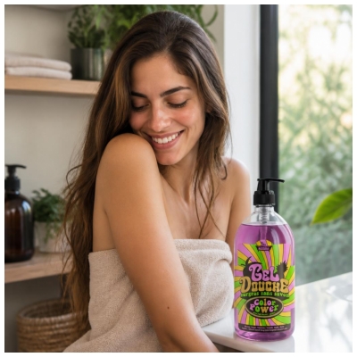 Les Petits Bains de Provence Showergel Æble Fersken 1 L