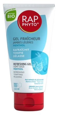 Rap Phyto Gel Fraîcheur Jambes Légères Bio Menthol 150 ml