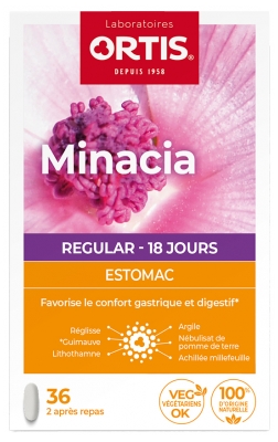 Ortis Minacia Regular Estomac 36 Comprimés