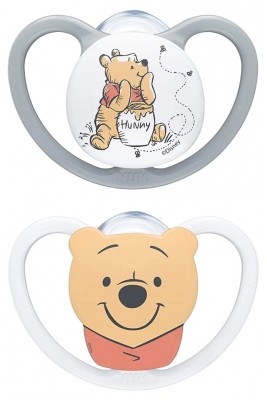 NUK Space Disney Baby 2 Soothers Silicone 0-6 Months