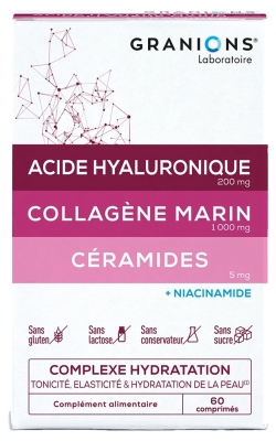 Granions Complexe Hydratation Tonicité Élasticité & Hydratation de la Peau 60 Comprimés