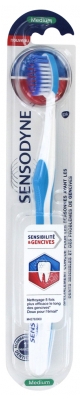 Sensodyne Brosse à Dents Medium Sensibilité & Gencives - Couleur : Bleu