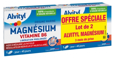 Alvityl Magnesio Vitamina B6 Confezione da 2 x 45 Compresse