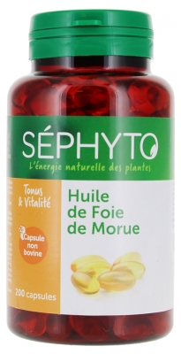 Séphyto Huile de Foie de Morue 200 Capsules