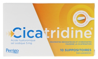 HRA Pharma Cicatridine Acide Hyaluronique 10 Suppositoires