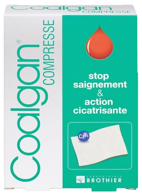 Coalgan Stop Saignement & Action Cicatrisante 5 Compresses Stériles
