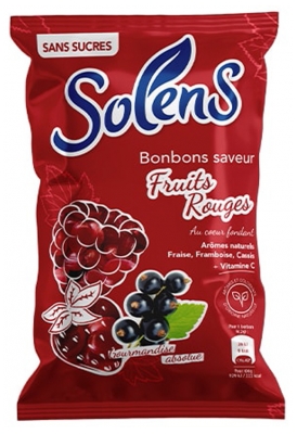 Solens Bonbons Sans Sucres Saveur Fruits Rouges 100 g