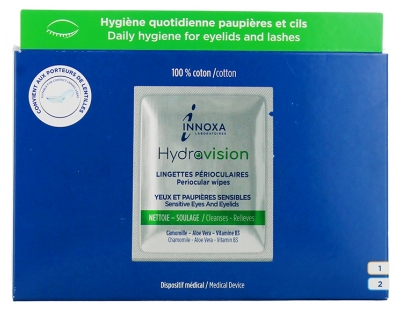 Laboratoire Innoxa Hydravision Lingettes Périoculaires 20 Unités