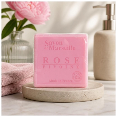 Estipharm Savon de Marseille Rose Pivoine 100 g