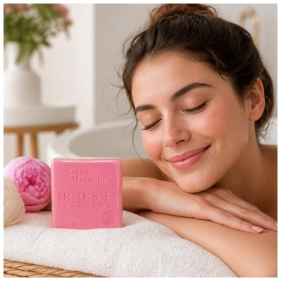Estipharm Savon de Marseille Rose Pivoine 100 g