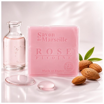 Estipharm Savon de Marseille Rose Pivoine 100 g