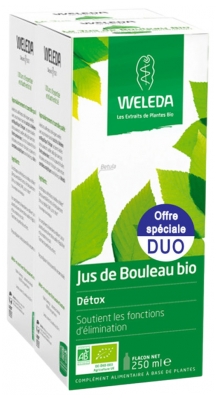 Weleda Jus de Bouleau Bio Lot de 2 x 250 ml