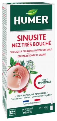 Humer Nez Très Bouché Sinusite 15 ml