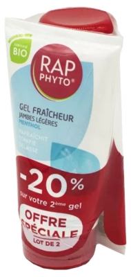 Rap Phyto Frischegel Leichte Beine Menthol Bio 2 x 150 ml