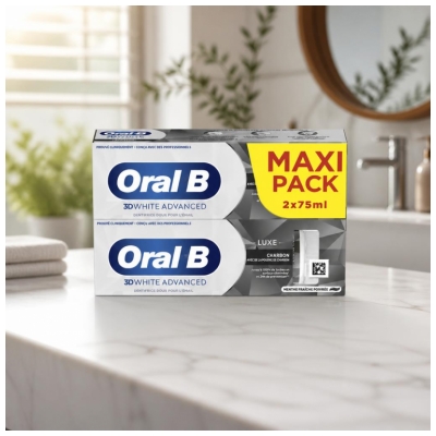 Oral-B 3D White Advanced Luksusa Ogle zobu pasta 2 x 75 ml iepakojumā