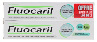 Fluocaril Dentifrice Kompletny Zestaw Ochronny 2 x 75 ml