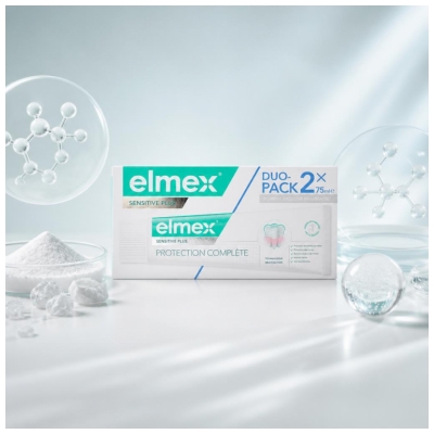 Elmex Fuldstændig Beskyttelse Tandpasta Sensitive Plus Pakke med 2 x 75 ml