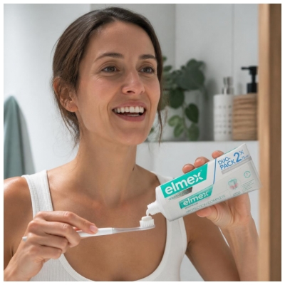 Elmex Protecție Completă Pastă de dinți Sensitive Plus Set de 2 x 75 ml