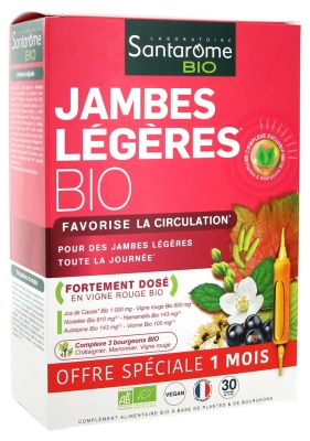 Santarome Organic Light Legs 30 Ampułek Oferta Specjalna