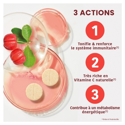 Santarome Bio Acérola Bio 1000 60 Comprimés