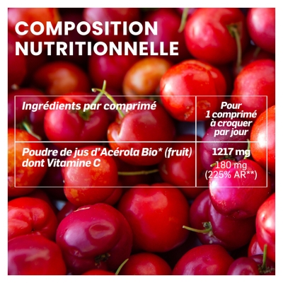 Santarome Bio Acérola Bio 1000 60 Comprimés