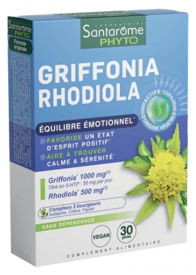 Santarome Griffonia Rhodiola 30 Kapsułek