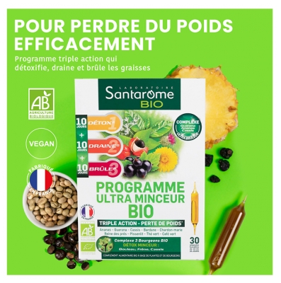 Santarome Bio Programme Ultra Minceur Bio 30 Ampoules