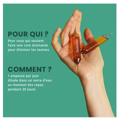Santarome Draineur Élimination Bio 20 Ampoules