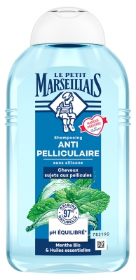 Le Petit Marseillais 2-in-1 Shampoo Anti-Dandruff Mint Organic and Essential Oils 250ml